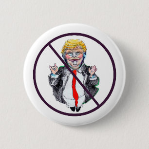 Badge Rond 5 Cm Aucun bouton Trump