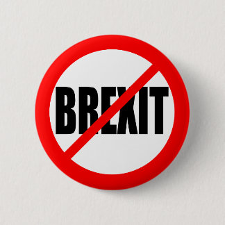 BADGE ROND 5 CM "AUCUN BREXIT "