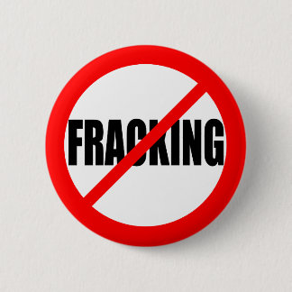 BADGE ROND 5 CM "AUCUN FRACKING "