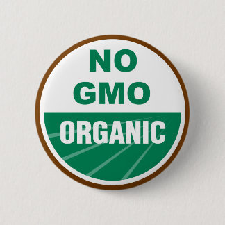 Badge Rond 5 Cm Aucun GMO organique
