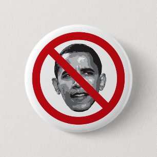 Badge Rond 5 Cm Aucun Obama