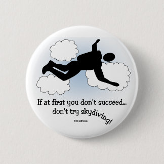 Badge Rond 5 Cm Aucun parachutisme