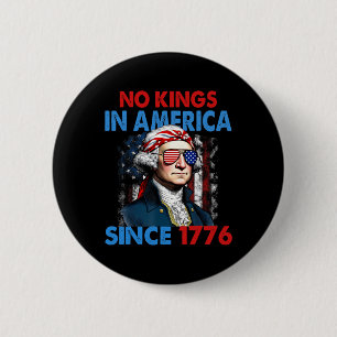 Badge Rond 5 Cm Aucun Rois En Amérique Depuis 1776 Drapeau Usa Enr