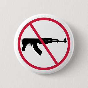Badge Rond 5 Cm Aucune arme d'assaut