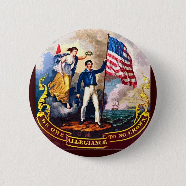 Badge Rond 5 Cm Aucune couronne - bouton (Devant)