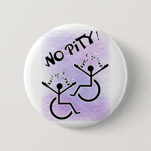 Badge Rond 5 Cm Aucune pitié ! - T-shirt d'incapacité