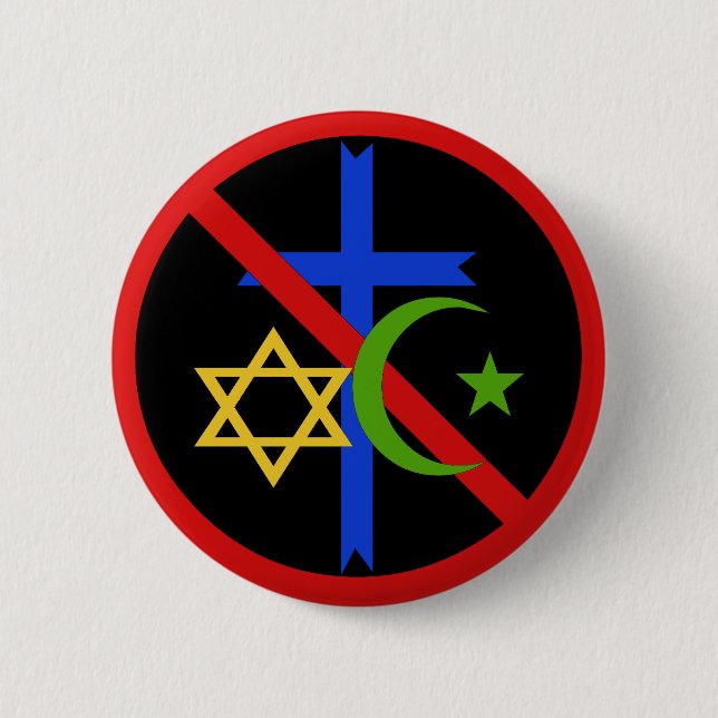 Badge Rond 5 Cm Aucune religion (Devant)