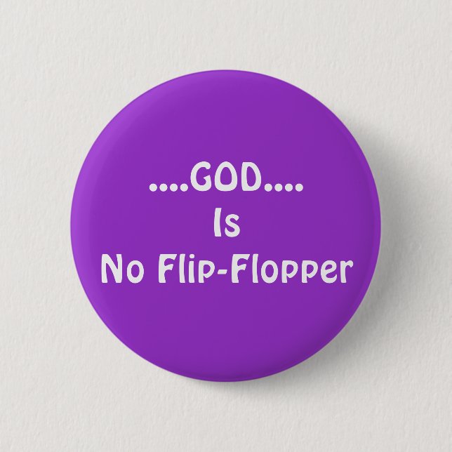 Badge Rond 5 Cm Aucune Secousse-Flopper (Devant)