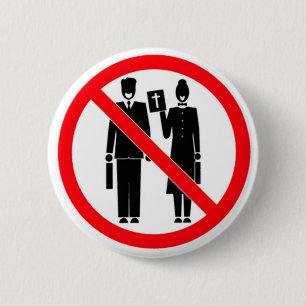 Badge Rond 5 Cm Aucunes masselottes de bible