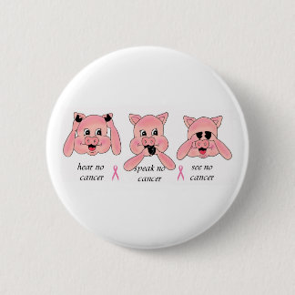 Badge Rond 5 Cm Aucuns boutons de Cancer
