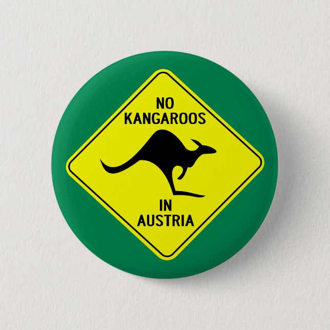 Badge Rond 5 Cm Aucuns kangourous en Autriche (Devant)