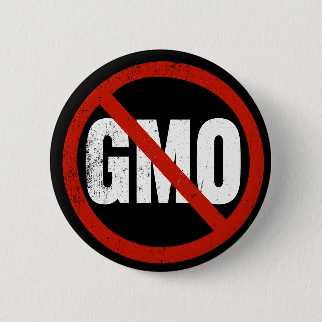 Badge Rond 5 Cm Aucuns OGM (Devant)