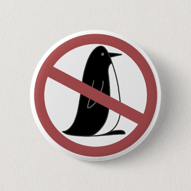 Badge Rond 5 Cm Aucuns pingouins (Devant)
