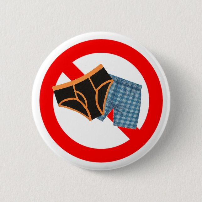 Badge Rond 5 Cm Aucuns sous-vêtements (Devant)