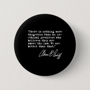 Badge Rond 5 Cm Audience de mise en accusation Adam Schiff