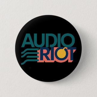 Badge Rond 5 Cm Audio Riot Band Logo Circle Pin