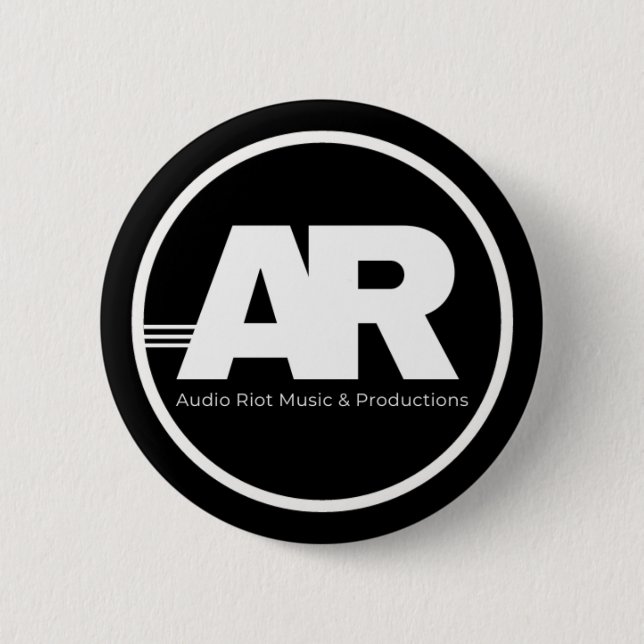 Badge Rond 5 Cm Audio Riot Logo Circle Pin (Devant)