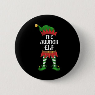 Badge Rond 5 Cm Auditeur Elf Groupe de jumelage de famille Noël