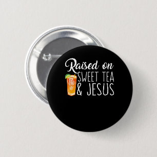 Badge Rond 5 Cm Augmenté sur le thé et la chemise doux de foi de