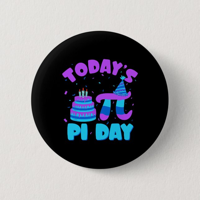 Badge Rond 5 Cm Aujourd'hui Pi Day Math Enseignant Mathématiques É (Devant)