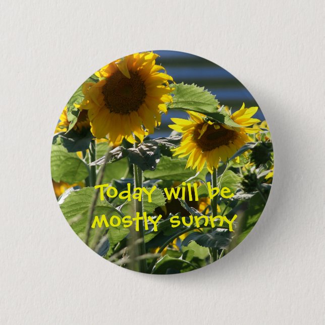 Badge Rond 5 Cm Aujourd'hui sera en grande partie bouton (Devant)