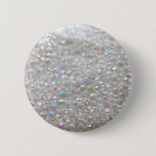 Badge Rond 5 Cm Aurora Borealis Crystals Image (Devant)