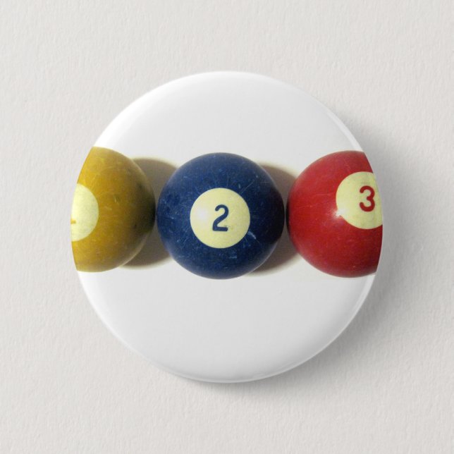 Badge Rond 5 Cm Aussi simple que, un, deux ou trois (Devant)