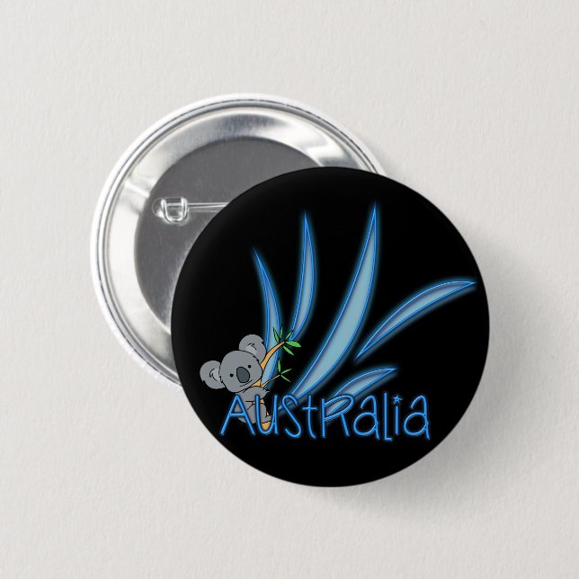 Badge Rond 5 Cm Australie (Devant & derrière)