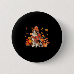 Badge Rond 5 Cm Australie Berger Chien Automne Écharpe Leopard Cit