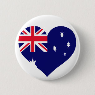 Badge Rond 5 Cm Australie Love