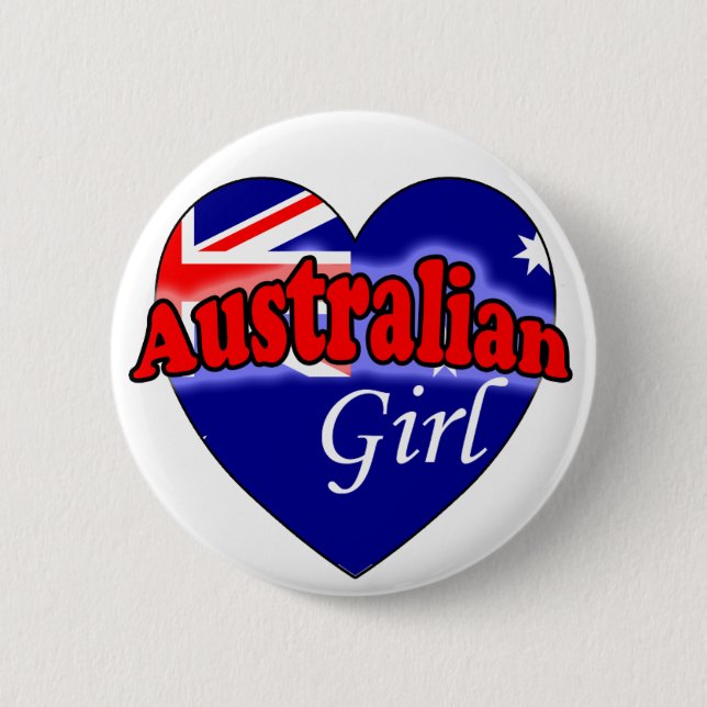 Badge Rond 5 Cm Australienne (Devant)