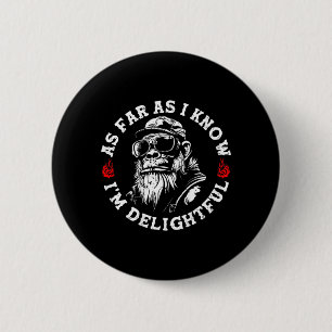 Badge Rond 5 Cm Autant que je sache Delightful Funny Monkey Biker