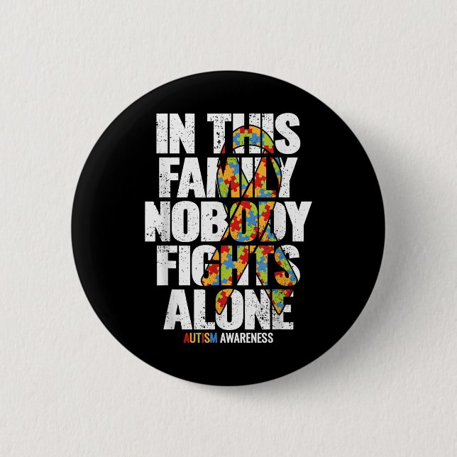 Badge Rond 5 Cm Autism (Devant)