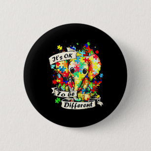 Badge Rond 5 Cm Autism Aware Acceptance Women Kid Its Ok To Be
