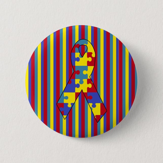 Badge Rond 5 Cm Autisme (Devant)