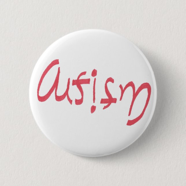 Badge Rond 5 Cm Autisme (Devant)