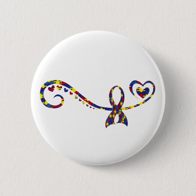 Badge Rond 5 Cm Autisme (Devant)
