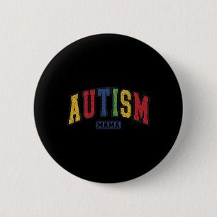 Badge Rond 5 Cm Autisme Maman Autistique Mama Soutien Sensibilisat