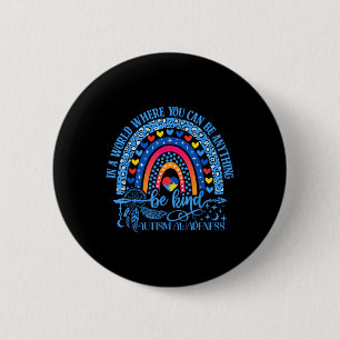 Badge Rond 5 Cm Autisme mignon Maman Femmes Hommes Sensibilisation