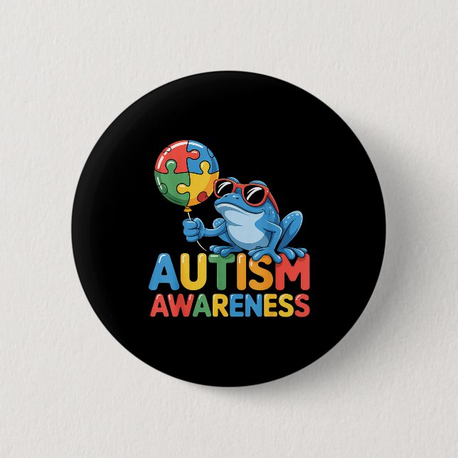 Badge Rond 5 Cm Autisme sensibilisation autistique  (Devant)