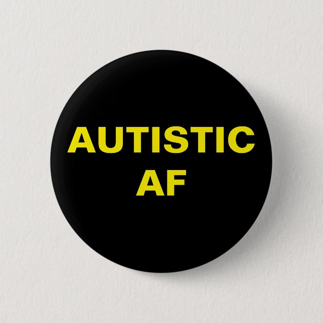 Badge Rond 5 Cm Autiste AF Autisme Neurodiversity Pride (Devant)