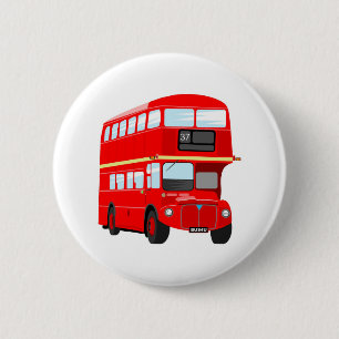 Badge Rond 5 Cm Autobus de Londres