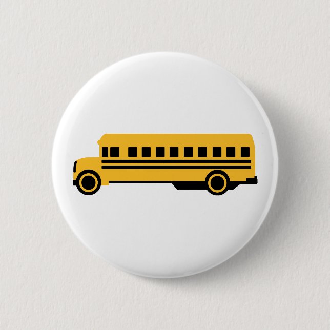 Badge Rond 5 Cm Autobus scolaire (Devant)