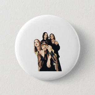 Badge Rond 5 Cm Autocollant de l'œuvre d'art du groupe The Beache