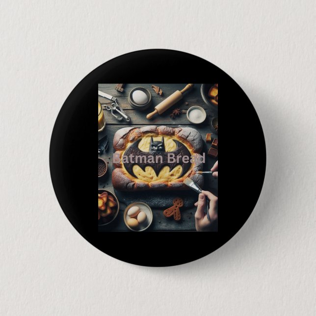 Badge Rond 5 Cm Autocollant de pain Batman (Devant)