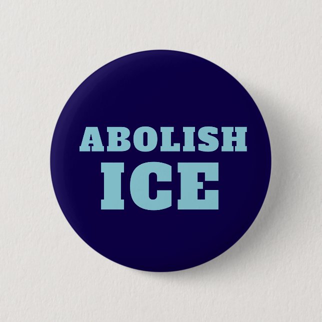 Badge Rond 5 Cm Autocollant de protestation Abolir ICE  (Devant)