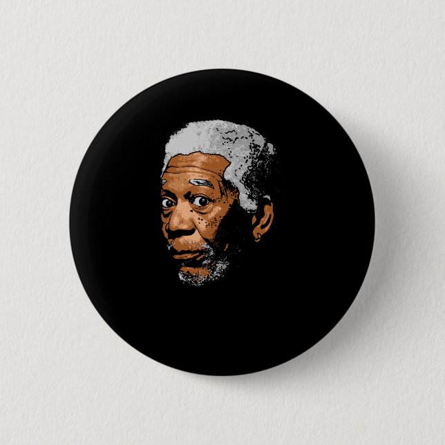 Badge Rond 5 Cm Autocollant Freeman Funny Pop Art (Devant)