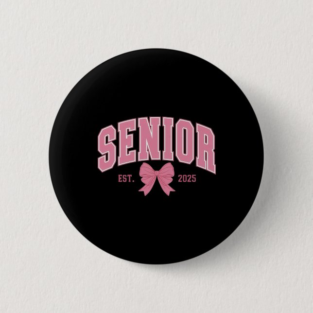 Badge Rond 5 Cm Autocollant senior 2025 (Devant)