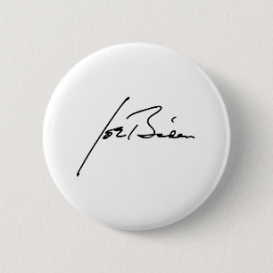 Badge Rond 5 Cm Autographe de JOE BIDEN