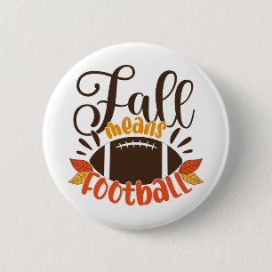 Badge Rond 5 Cm Automne signifie football